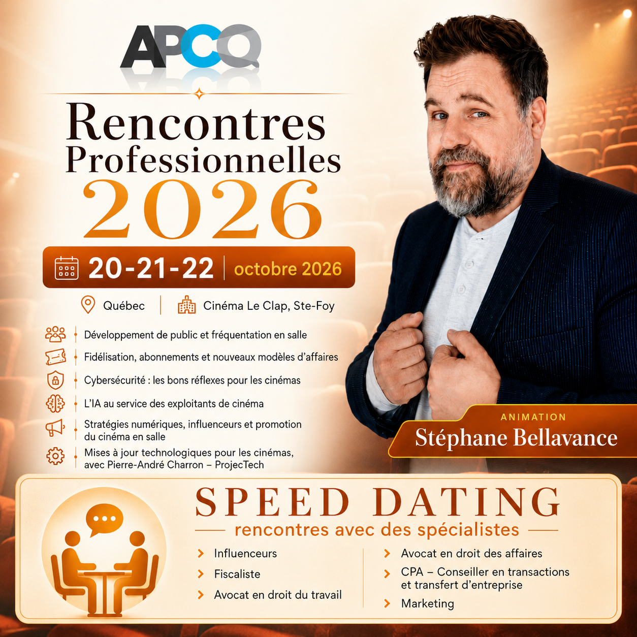 Rencontres Professionnelles 2026 - Inscrivez-vous !