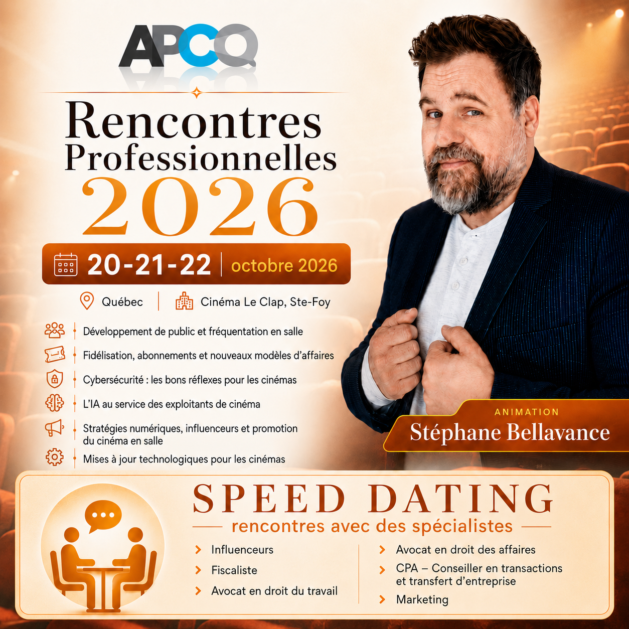 Rencontres Professionnelles 2026 - Inscrivez-vous !