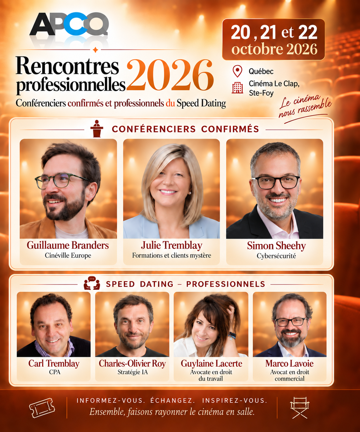 Rencontres professionnelles 2026 : les premiers conférenciers sont confirmés